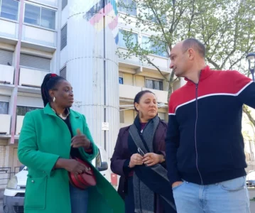 Valence : la députée LFI Rachel Kéké s&rsquo;est rendue quartier Fontbarlettes