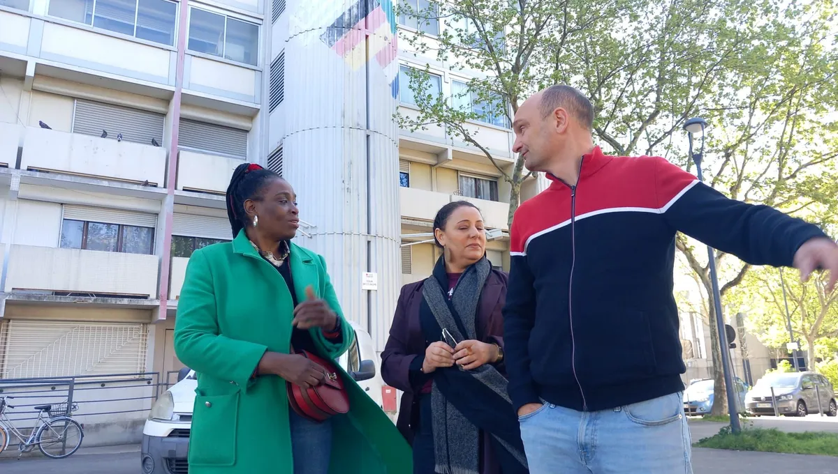 Valence : la députée LFI Rachel Kéké s&rsquo;est rendue quartier Fontbarlettes