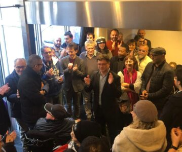 Plus de 150 personnes pour l&rsquo;inauguration de notre local avec une seule ambition : « On va gagner ! »